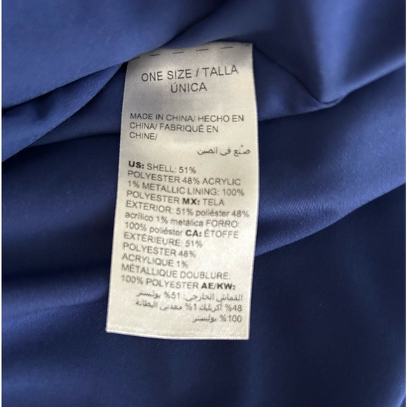 Chicos Blue Tweed Jacket Blazer Raw Hem Button Front Size 16/18 Chicos Sz 3 - Picture 10 of 13